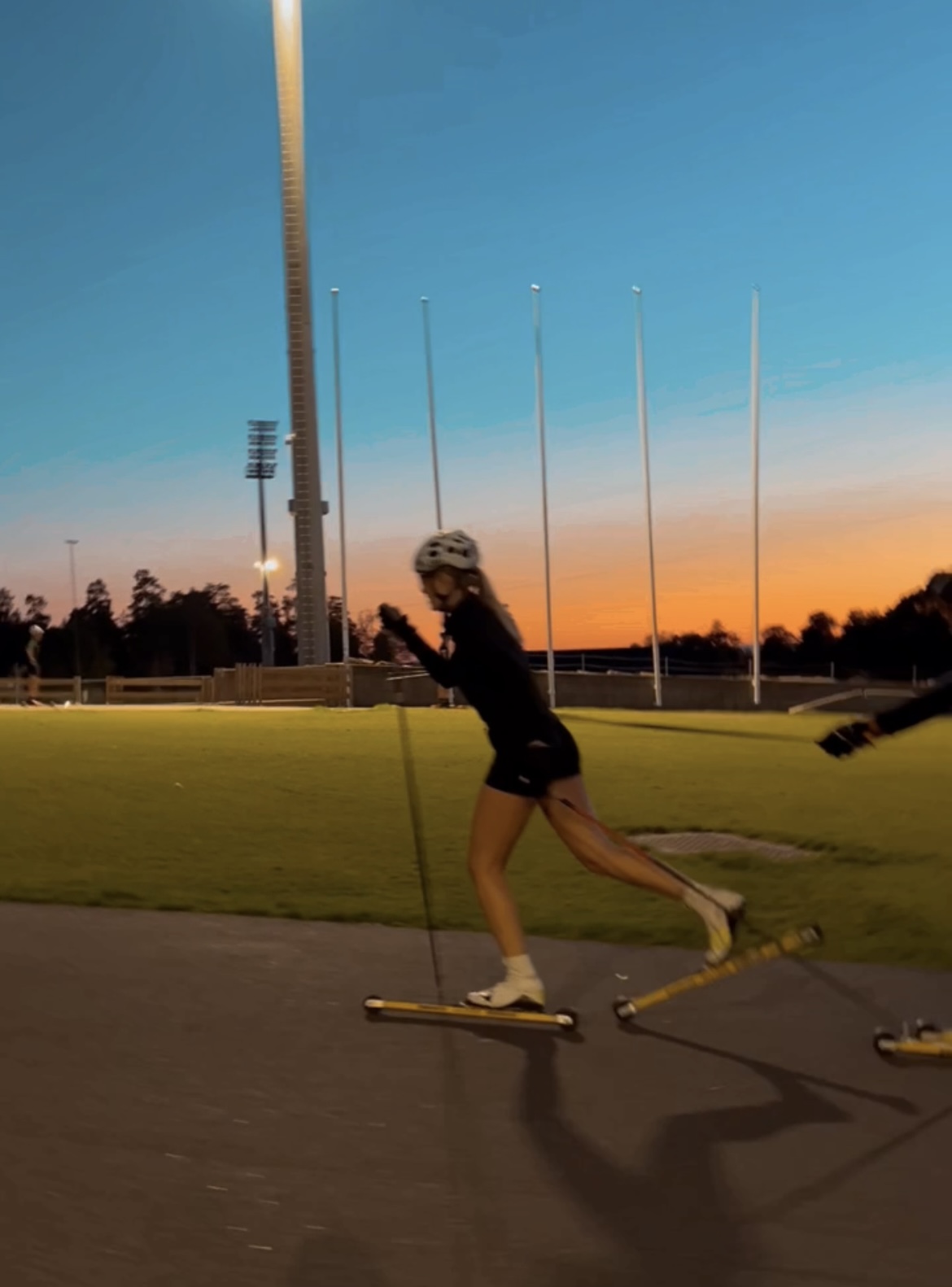 Fra treningsøkt i Holmenkollen med Røa IL,  junior